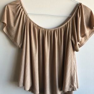 Metallic Off-the-Shoulder Top